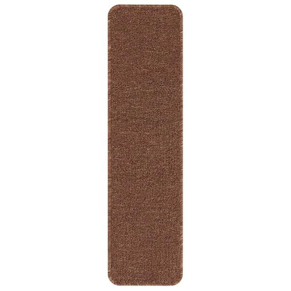 vidaXL Antislip Trapmatten Latex achterkant 15 pcs Geel 75 x 20 cm PP