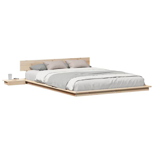 vidaXL Bedframe Bruin 150 x 200 cm Hout