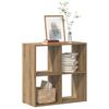 vidaXL Boekenkast 68,5x32x68,5 cm bewerkt hout artisanaal eikenkleurig