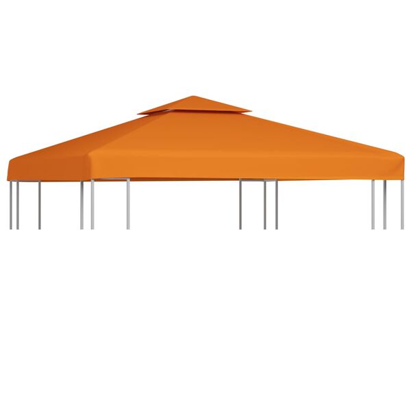 vidaXL Vervangend tentdoek prieel 310 g/m² 3x3 m oranje