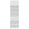 vidaXL Opbergkast 70x42,5x225 cm bewerkt hout wit