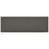 vidaXL Wandhoofdbord 12 st 90 x 30 cm Grijs Stof