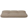 vidaXL Palletkussen 70x40x12 cm stof taupe