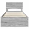 vidaXL Bedframe Grijs Sonoma 100 x 200 cm Massief grenenhout