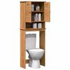 vidaXL Toiletkast met plank VIGO Bruin en Honingbruin 60 x 27 x 161 cm