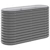 vidaXL Plantenbak 114x40x68 cm gegalvaniseerd staal antracietkleurig