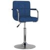 vidaXL Barkruk stof blauw