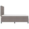 vidaXL Boxspringbed met matras met hoofdeinde Taupe 160 x 200 cm Stof