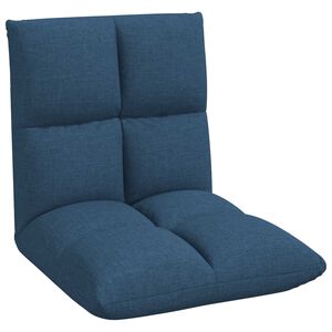 vidaXL Verstelbare vlo stoelen Blauw Stof