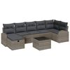 vidaXL Tuin Sofa Set 8 st Grijs poly rattan