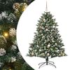 vidaXL Kunstkerstboom Groen 150 cm PVC en Plastic en Staal