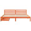 vidaXL Bedframe zonder matras massief grenenhout wasbruin 200x200 cm