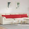 vidaXL Sofa Kussens 2 pcs Rood 200 x 40 cm Stof