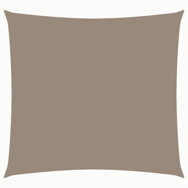 vidaXL Zonnescherm vierkant 4x4 m oxford stof taupe