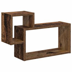 vidaXL Wandplank Muurmontage Oud hout 55 x 15 x 35 cm Bewerkt hout