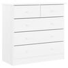 vidaXL Ladekast ALTA 77x35x73 cm massief grenenhout wit