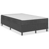 vidaXL Boxspring stof donkergrijs 120x200 cm