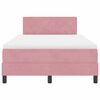 vidaXL Boxspringbed met matras Roze 120 x 200 cm Fluweel