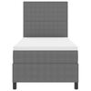 vidaXL Boxspring bed Lichtgrijs en wit. 203 x 80 x 128 cm