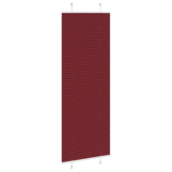 vidaXL Pliss&eacute; rolgordijn 70x200 cm stofbreedte 69,4 cm bordeauxrood