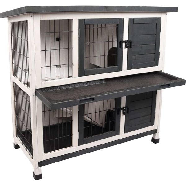 FLAMINGO Konijnenhok Combi 1 rustiek 100x50x102 cm