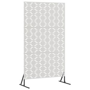 vidaXL Privacyscherm 100 x 50 x 180 cm Roestvrij staal zilver