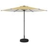 vidaXL Tuinparasol met Basis 300 x 300 cm Polyester Rechthoekig