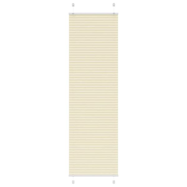 vidaXL Pliss&eacute; rolgordijn 55x200 cm stofbreedte 54,4 cm polyester cr&egrave;me
