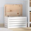 vidaXL Opbergbox wit 59,5x36,5x33 cm massief grenenhout