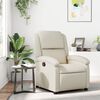vidaXL Relaxfauteuil cr&egrave;mekleurig kunstleer