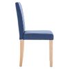 vidaXL Eetkamerstoelen 6 st stof blauw