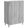 vidaXL Dressoir Grijs sonoma 66 x 34,5 x 92 cm Bewerkt hout