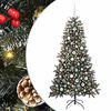 vidaXL Kunstkerstboom Groen 180 cm PVC en Plastic en Staal