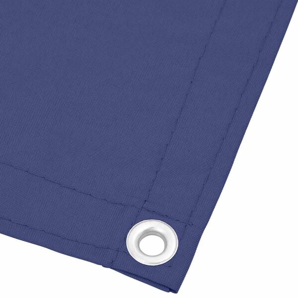vidaXL Balkonscherm 75x700 cm 100% oxford polyester blauw