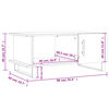 vidaXL Salontafel 90x50x40 cm bewerkt hout wit