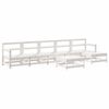 vidaXL 7-delige Loungeset massief grenenhout wit