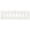 vidaXL Plantenbak verhoogd hekontwerp 100x30x30 cm grenenhout wit