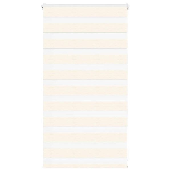 vidaXL Zebra rolgordijn 80x100 cm stofbreedte 75,9 cm marmerbeige