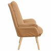 vidaXL Fauteuil Beige 69 x 74 x 93 cm Sherpa Stof