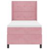 vidaXL Boxspring bed met hoofdeinde Roze 90 x 190 cm Fluweel