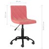 vidaXL Eetkamerstoelen draaibaar 2 st fluweel roze