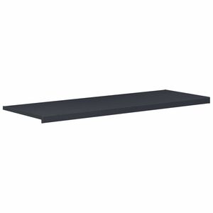 vidaXL Raamsokkel Antraciet met houten nerf 160 x 50 x 4,5 cm PVC