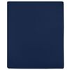 vidaXL Hoeslakens 2 st jersey 160x200 cm katoen marineblauw