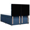 vidaXL Boxspring met matras stof blauw 140x200 cm