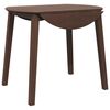 vidaXL Eettafel bruin massief hout rubber