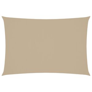 vidaXL Zonnescherm rechthoekig 3x5 m oxford stof beige