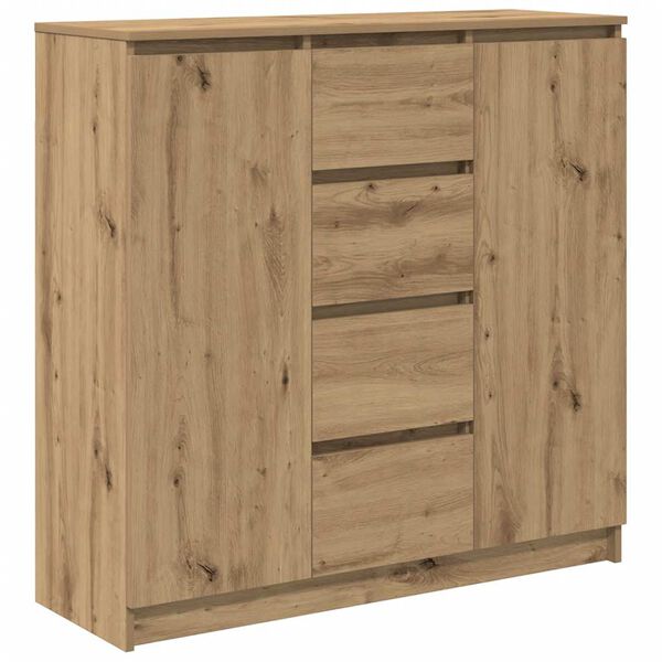 vidaXL Dressoir met lades 100,5x35x98,5 cm spaanplaat artisanaal