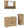 vidaXL Badkamermeubelset 3 st Artisan Eiken 76,5 x 35 x 64 cm