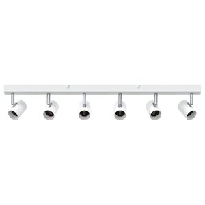 vidaXL Plafondspot met schijnwerpers Wit 73 x 6,5 x 11,5 cm Metaal