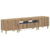 vidaXL 3-delige LED TV-kast ARNHEM 3 st Artisanaal eiken Bewerkt hout